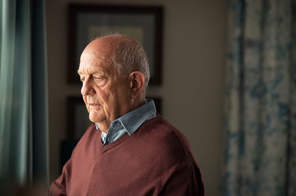 Older man who is withdrawn